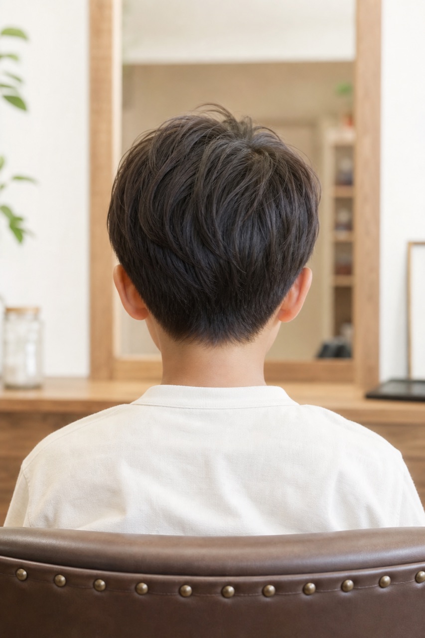 子どものすっきりしたショート
