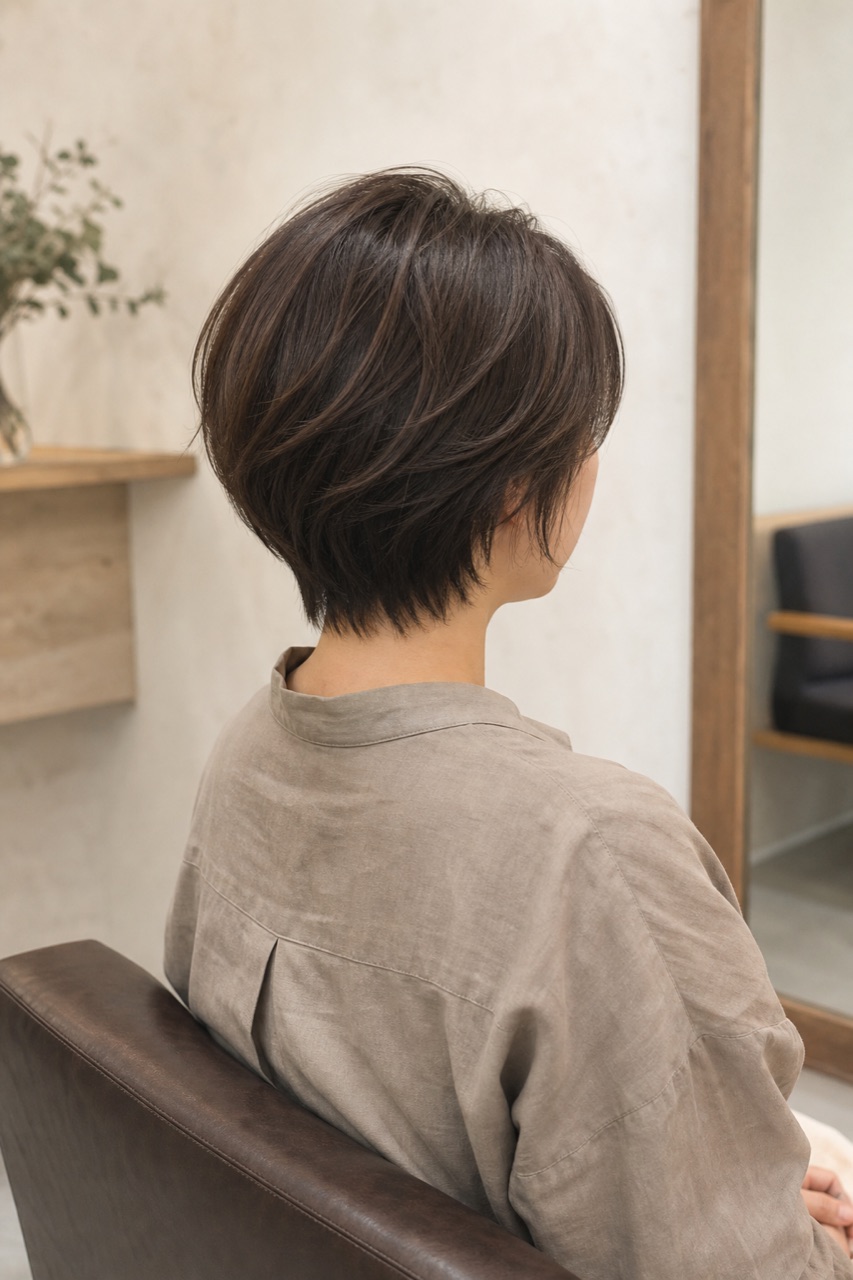 大人の自然なショート